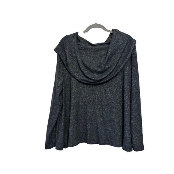 Collection‎ by Bobeau gray cowl off the shoulder sweater 1X - Picture 2 of 5